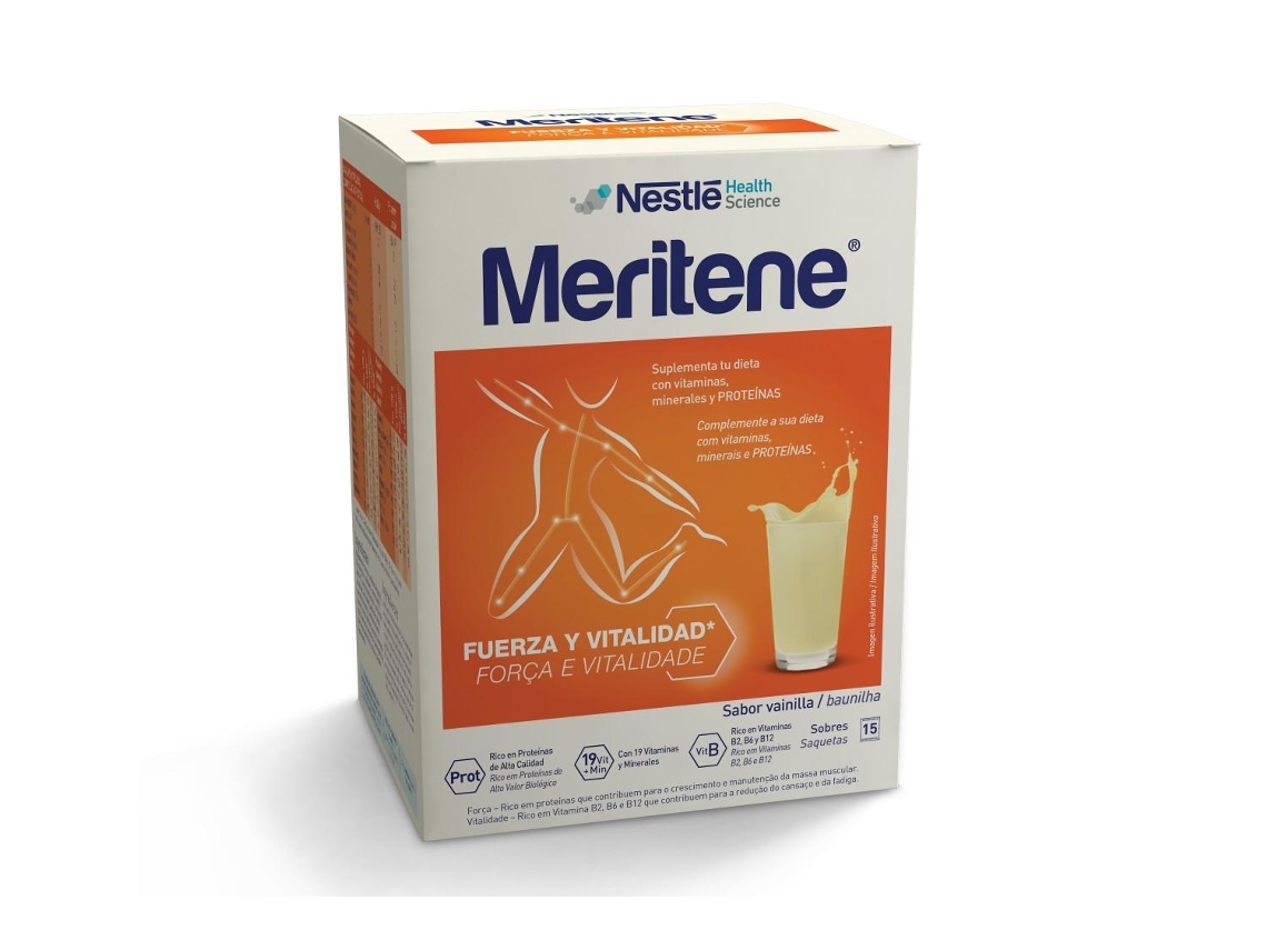 Suplemento Nutricional Meritene Pó Baunilha 15 Saquetas