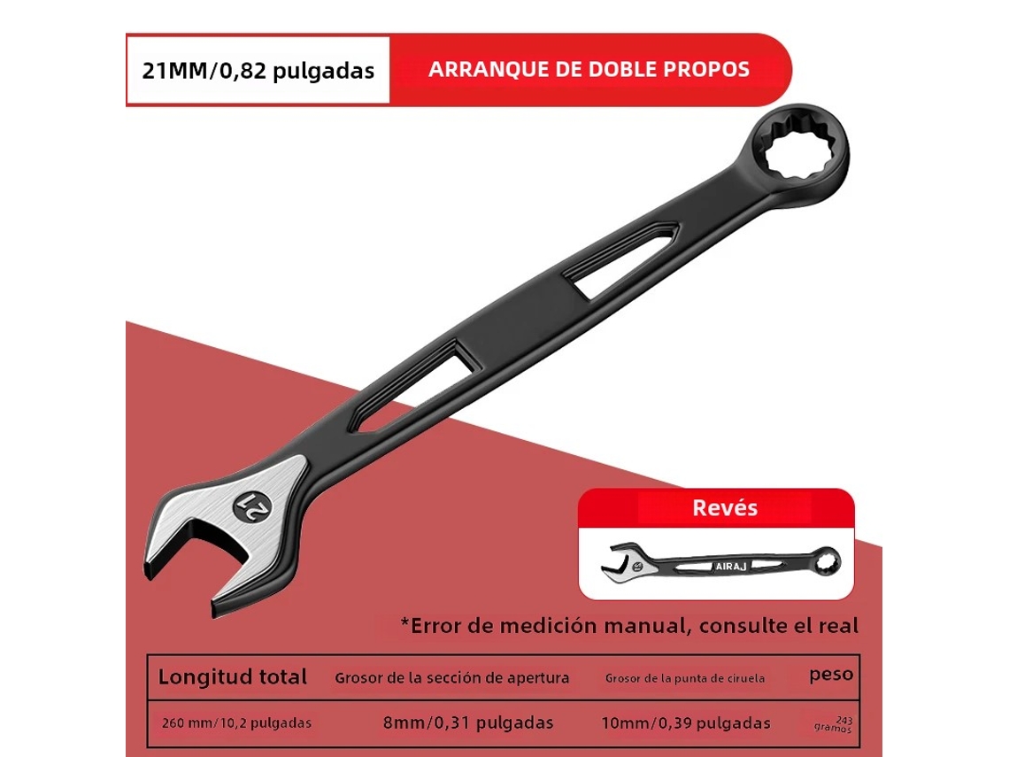 Chave de Catraca Dupla MDUG de Aço Carbono