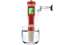 Medidor portátil de qualidade da água 4 em 1 pH TDS EC temperatura com tela retroiluminada e conversão ℃/℉ | S/MARCA