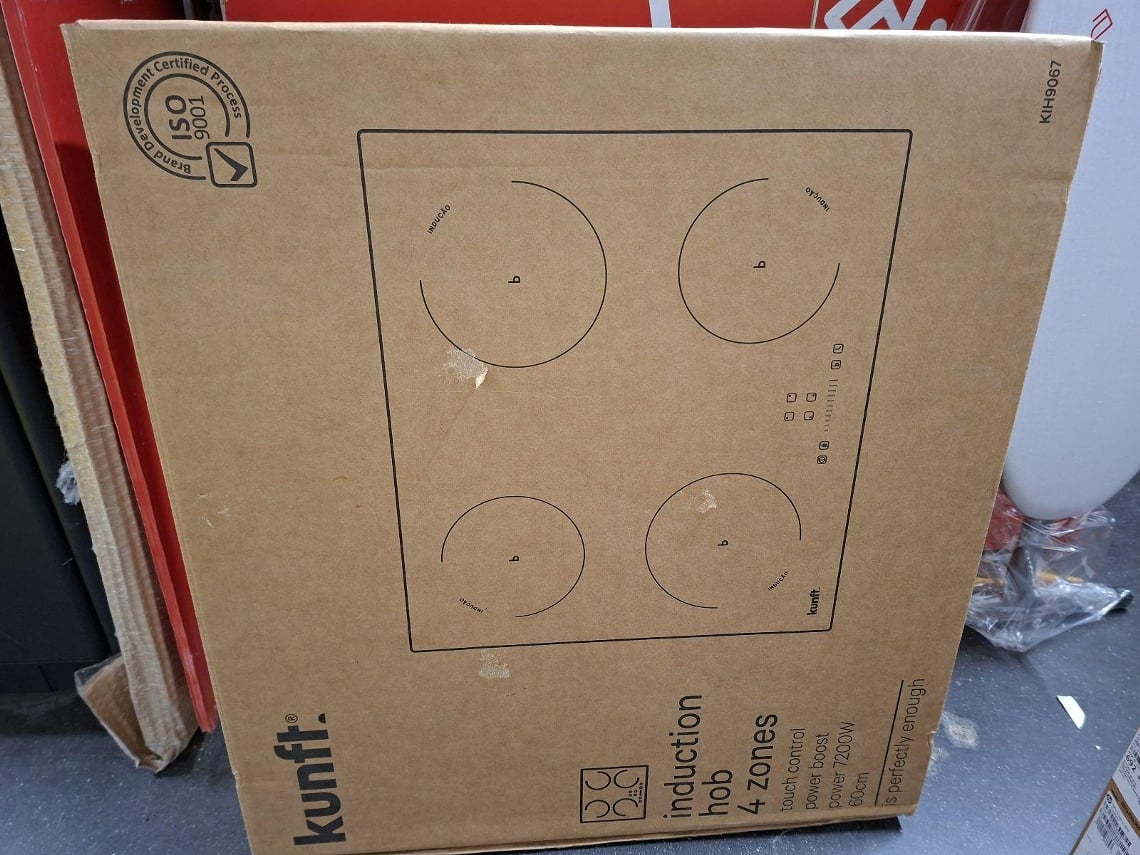 Placa de Indução 4Z KUNFT KIH9067 (Outlet Caixa Aberta - Elétrica - 52 cm - Preto)