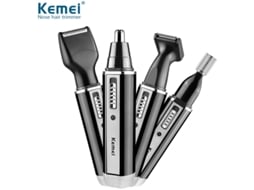 MEOIRUERY Aparador De Cabelo Masculino Kemei Km 6630 4 Em 1, Recarregável Usb, Para Sobrancelhas E Orelhas, Kit De Aparação Elétrico