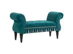 Banco Estofado Vintage BTFORUS, até 150kg, 117x40x58cm, verde