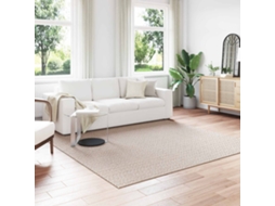 Vidaxl Tapetes De Área Quadrado Faro Creme 240 X 240 Cm Poliéster