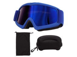 Óculos de Esqui Infantis com Lente HD, Proteção UV, Resistente a Impactos, Ajustável, Azul