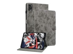 Capa Protetora Halinuia Para Lenovo Legion Y700 2025 Estojo De Couro Flip Com Padrão De Tigre