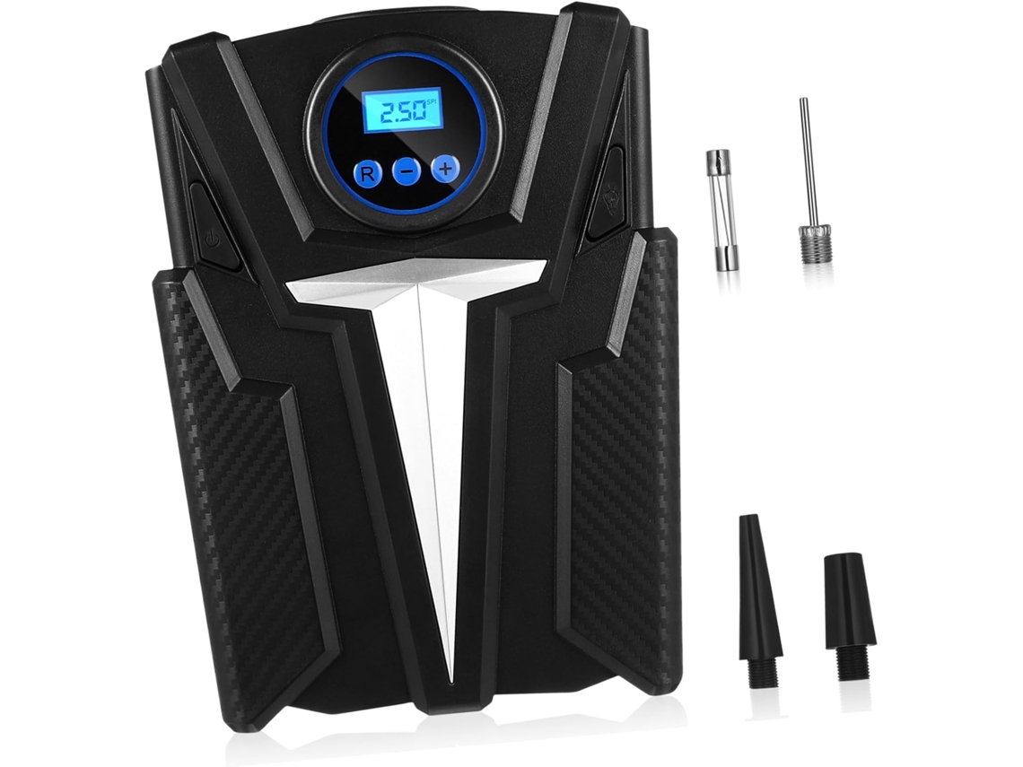 Compressor Portátil Com Tela E Led, Inflador Automático Com Desligamento Automático Integrado.