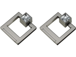 Conjunto De 2 Puxadores Para Portas E Gavetas, Em Liga De Zinco, Para Armários, Cozinhas, Closets, Quartos, Banheiros E