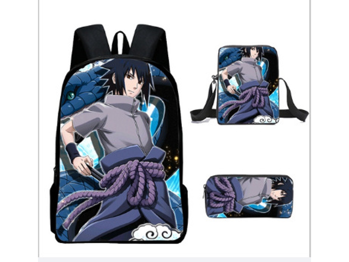 Mochila KOHREE Naruto Conjunto de Três Peças