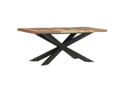 Vidaxl Mesa De Jantar 180x90x76 Cm Madeira Recuperada Maciça