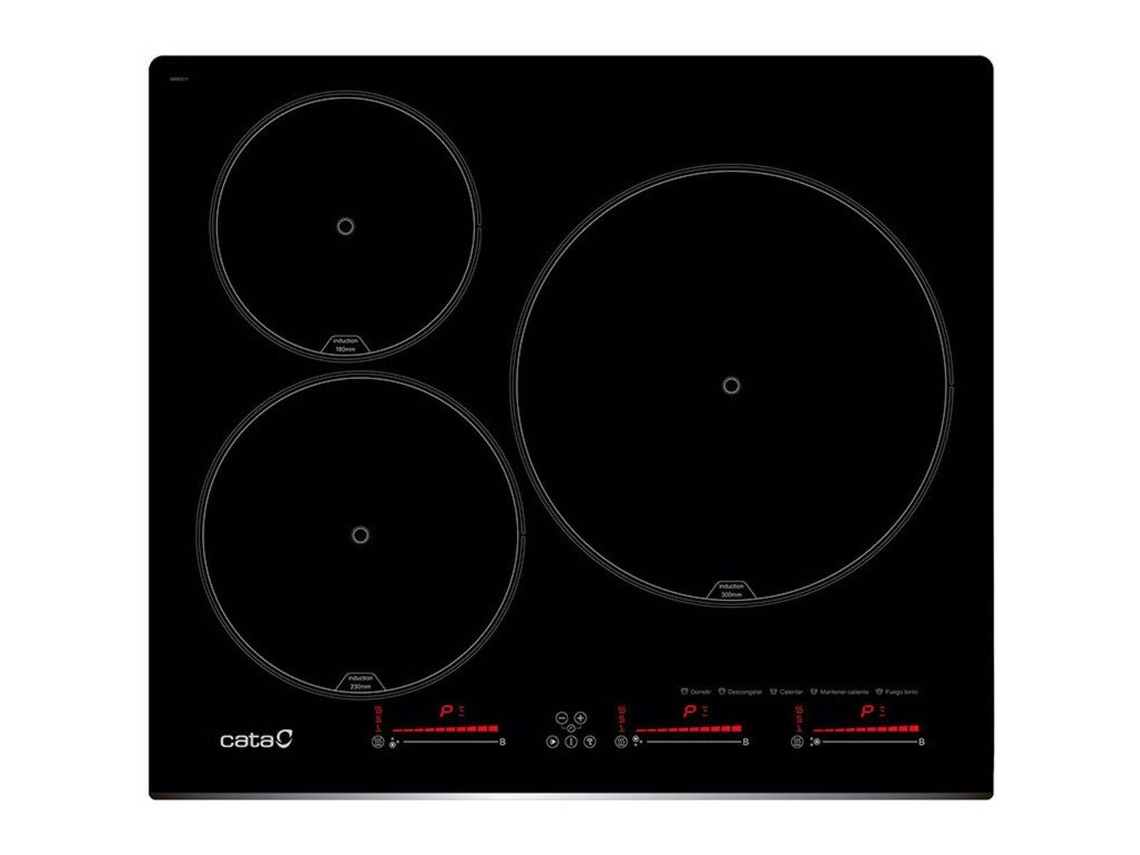 Placa de Indução CATA INSB6003E2BK (60 cm - 3 - 7100 W)