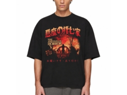 Rockinstone Amityville Horror Movie Ah Kanji Black Adult T-shirt Size:xxl