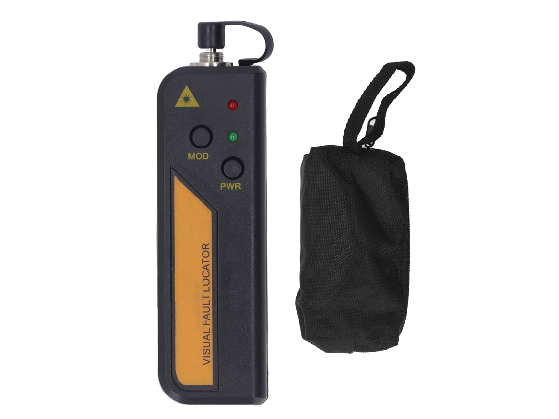 Localizador de Falhas Visual Fibra Óptica 10km Testador Portátil Conector Universal 2.5mm Detector Óptico YURU