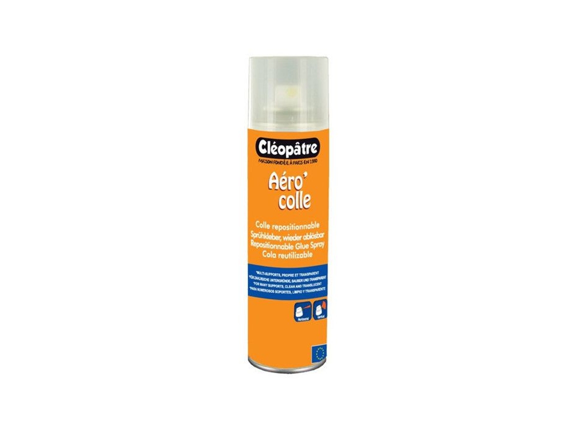 Cola Reposicionável Cléopatre Acr250 Aerossol 250ml Transparente Ideal Para Maquetes