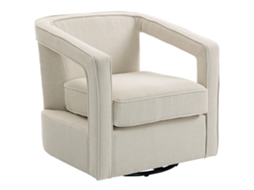 Poltrona Giratória 360° Reclinável 77x75x72 Cm S/MARCA (encosto Único, Braços Integrados)