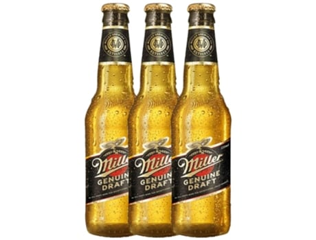 Cerveja Caixa de 24 unidades Miller Genuine Draft 33 cl (Caixa de 3 unidades)