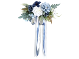 Laxiscreed Flores Artificiais Haze Blue Para Decoração De Casamentos E Cadeiras