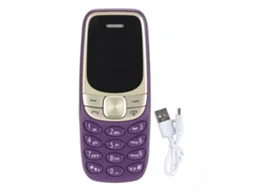 Mini Telefone Celular Bluetooth Dual Sim Para Estudantes Infantis Roxo