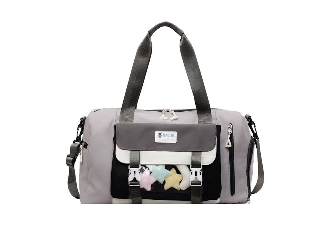 Mochila E Saco De Viagem Feminino , Grande Capacidadeideal Para Ginásio E Viagem Cinza Hexinyigjly
