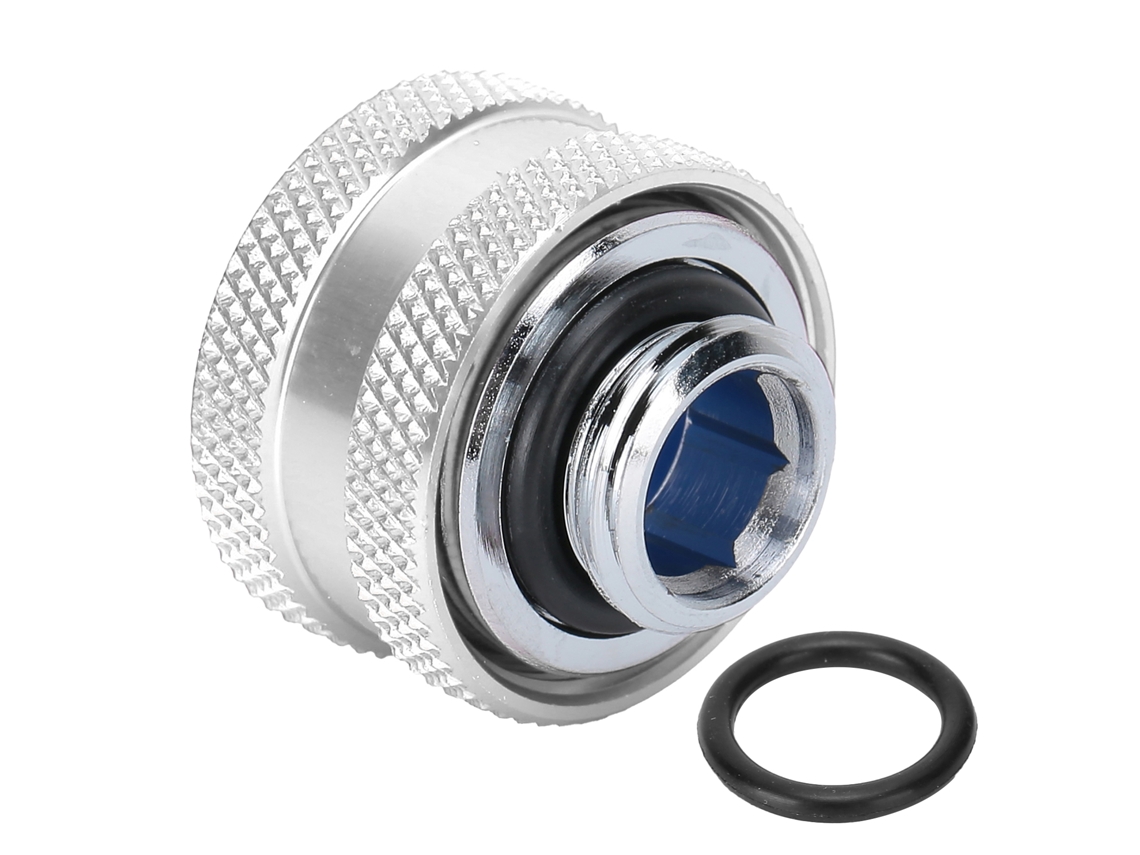 Conector De Torção Rápida G1/4 Rosca Externa Conexões De Resfriamento Por Água Prata