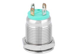 Interruptor Led Verde Metal Auto redefinível