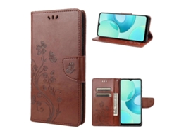 Capa De Celular Flip Em Couro Com Estampa De Borboleta E Flor Para Samsung Galaxy S23 Ultra 5g