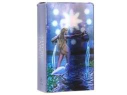 Mali baralho de Tarot de Bruxa com Papel Holográfico Brilhante para Divinação e Jogo Interativo