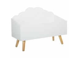 Cofrinho Infantil "doçura" Nuvem Branca 58x28cm - Atmosphera Criador De Interiores