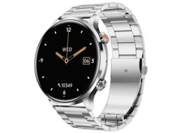 Smartwatch Bluetooth Call 1.39 Polegadas Monitoramento De Súde 114 Modos Esportivos Compatível Com Android Ios Prata Yizhood