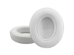 Almofada para Beats Studio 2.0 de Orelhas de Espuma Macia Pele de Carneiro Branca XIAOMOYU