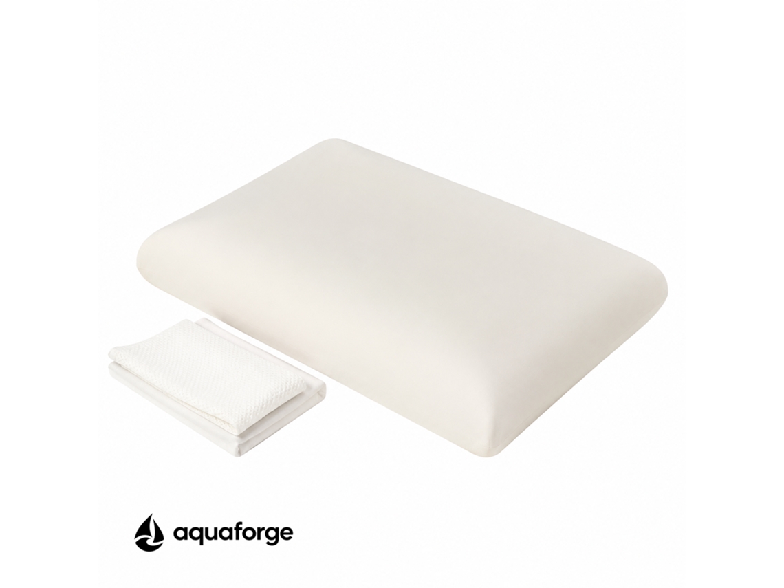 Almofada Cervical Ergonómica Espuma Viscoelástica Respirável 42 X 70 Cm