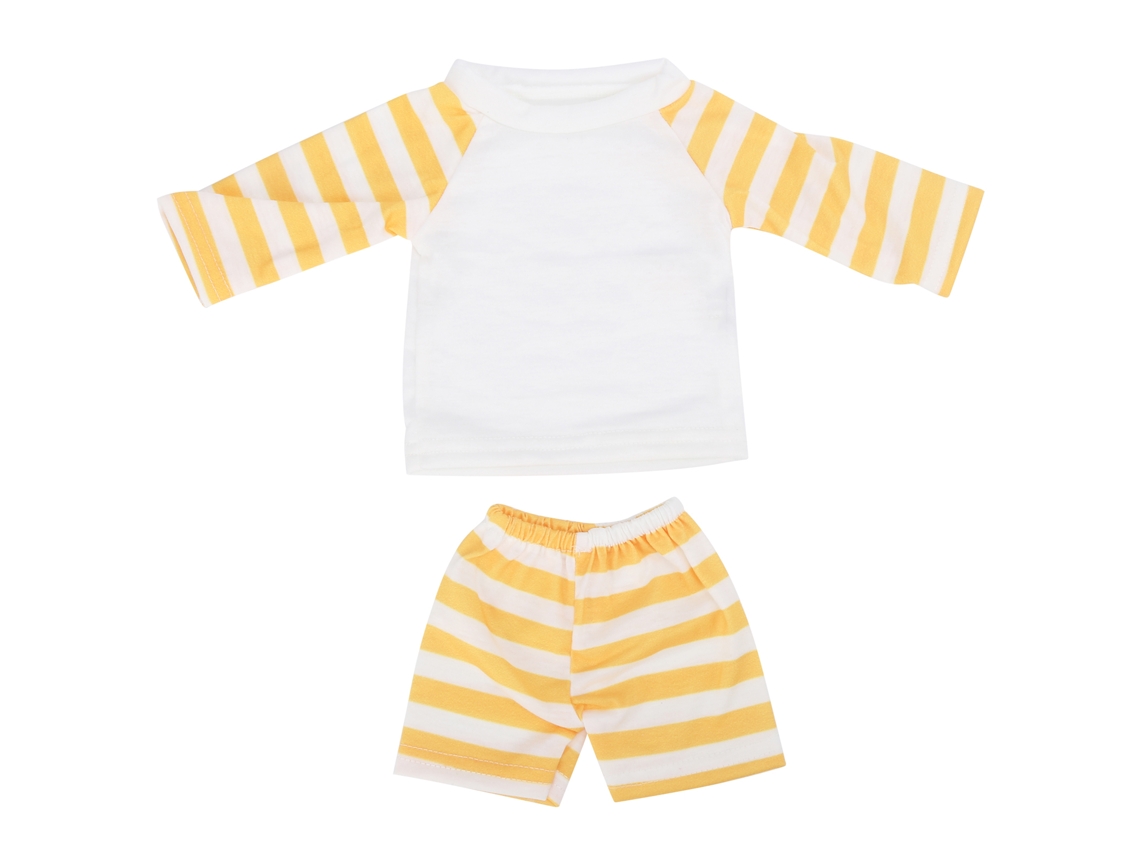 Primerox roupa de Boneca Franja Amarela para Boneca de 43cm/18in Acessórios de Boneca