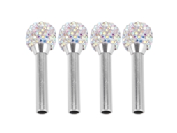 Conjunto De 4 Puxadores Decorativos Para Fechadura Portas Carro, Em Liga De Zinco Incrustada, Para Suvs, Caminhonetes E
