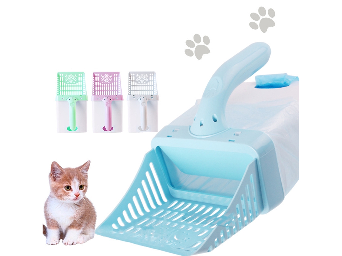 Pá de Areia para Gato com Caixa Ferramenta Limpeza