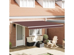 Vidaxl Toldo Retrátil Automático 400x300 Cm Castanho