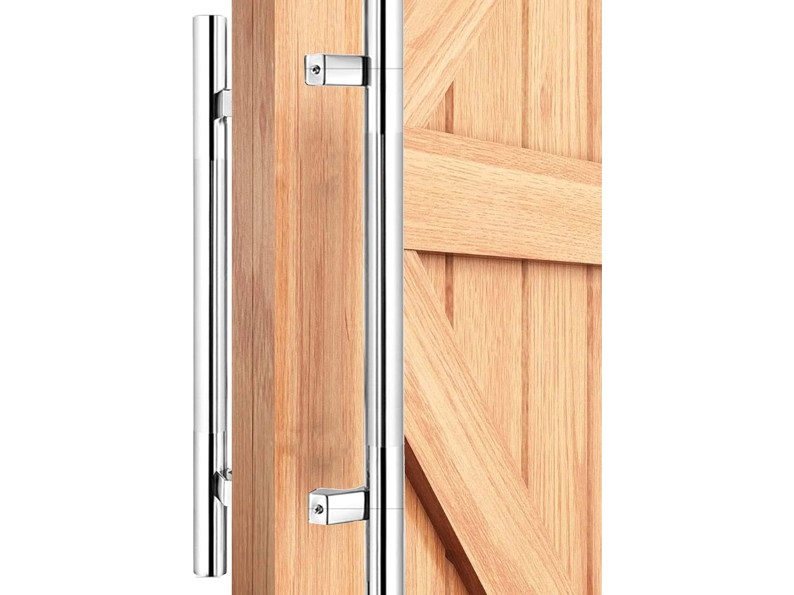 Puxador Para Porta De Correr Em Aço Inoxidável Com Acessórios Instalação, 24 Polegadas, 32 Polegadas, 47 Polegadas