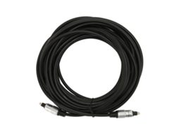 Cabo Óptico De Som Digital Com Conector Dourado E Casing De Liga De Alumínio 5m/16.4ft
