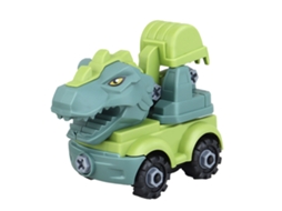 Brinquedo De Montagem Diy Veículos De Construção Com Tema Dinossauro Para Crianças Engenharia Caminhões