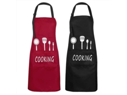 Delantal De Cozinha Impermeável Ajustável Unissex Com 2 Bolsos Para Chef E Lar
