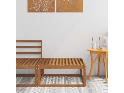 Vidaxl Pufe Para Exterior Natural 79 X 79 X 37 Cm