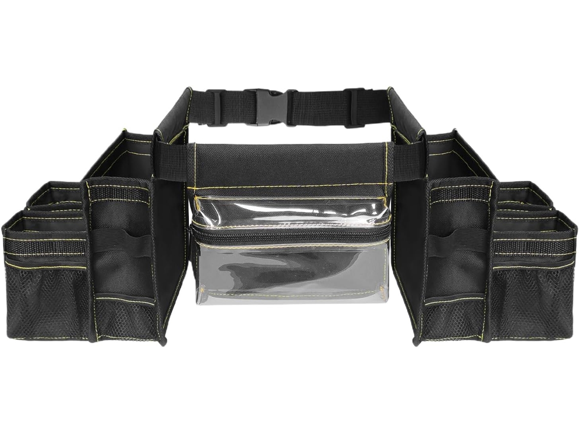 Bolsa de ferramentas para cintura com cinto ajustável