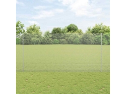 Vidaxl Cerca De Arame Soldado Com Postes 25 X 1,6 M Aço Galvanizado