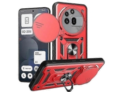 2026 capa Pro para Nothing Phone 3a com Tampa Deslizante de Câmera e Suporte Rotativo Tpu/plástico