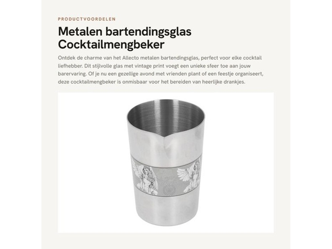 Gelide Escolha - Copo De Bar Vintage Impressão - Aço Inoxidável 304 - Fácil De Limpar - Multifuncional - Capacidade Apropriada - Materiais Duráveis -