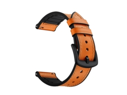 Bracelete Premium Couro Silicone Oem para Xiaomi Redmi Watch 5 Lite Castanho / Preto S/MARCA