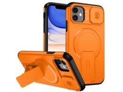 Capa Com Suporte Magsafe Para Iphone 11 - Abertura Deslizante Com Proteção De Câmara