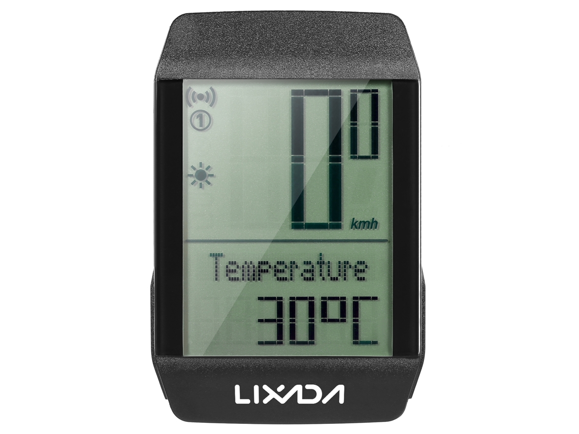 Lixada Computador de Bicicleta Mali, Sem Fio, Impermeável, Velocímetro, Odômetro, Luz de Fundo LED