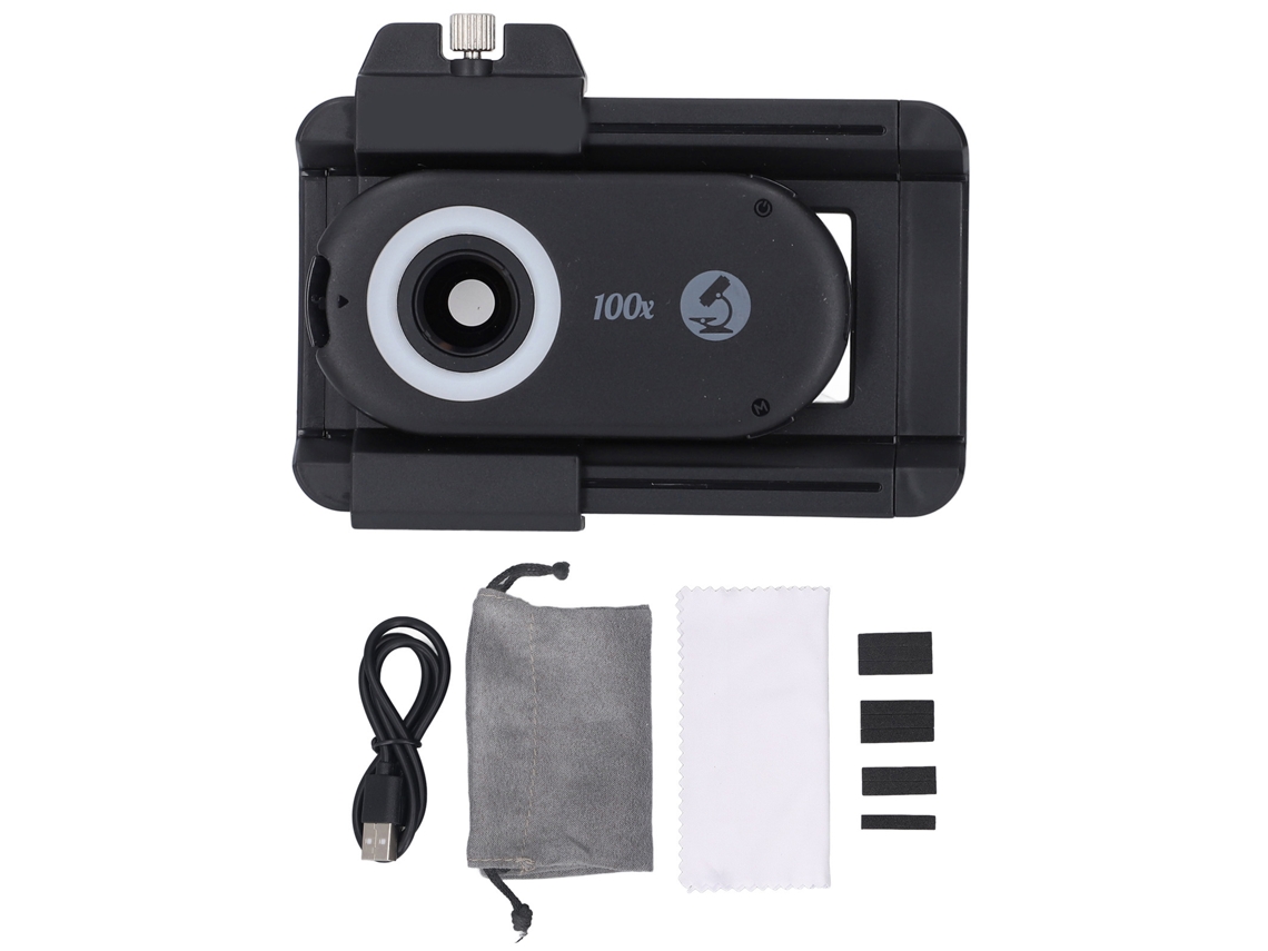 Lente Macro 100x com Luz EOOCOO S/Marca