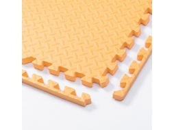 Tapete Para Brincar Chrui - 8 Peças De Encaixe Em Espuma Eva 30x30cm, 10mm De Espessura - Laranja