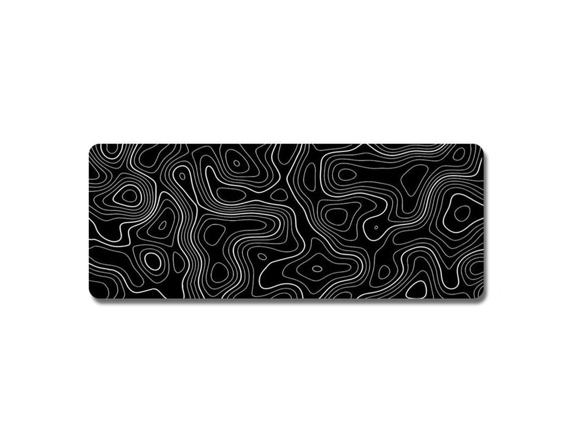 Mousepad Gamer 800 X 300 Mm Com Curvatura Artística E Bordas Costuradas Amplas Brilvibera