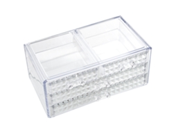 Organizador cosmético transparente